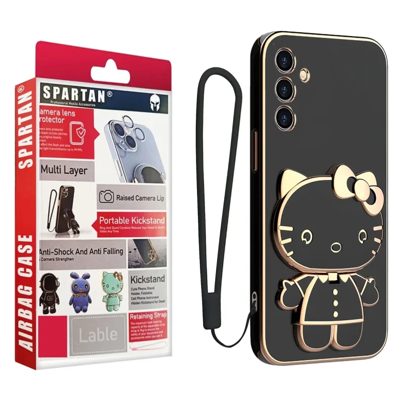 کاور اسپارتان مدل Kitty Strap مناسب برای گوشی موبایل سامسونگ Galaxy A26 به همراه بندآویز