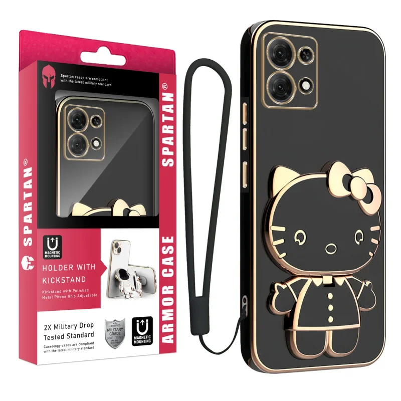 کاور اسپارتان مدل Kitty Strap مناسب برای گوشی موبایل شیائومی Redmi Note 14s به همراه بندآویز