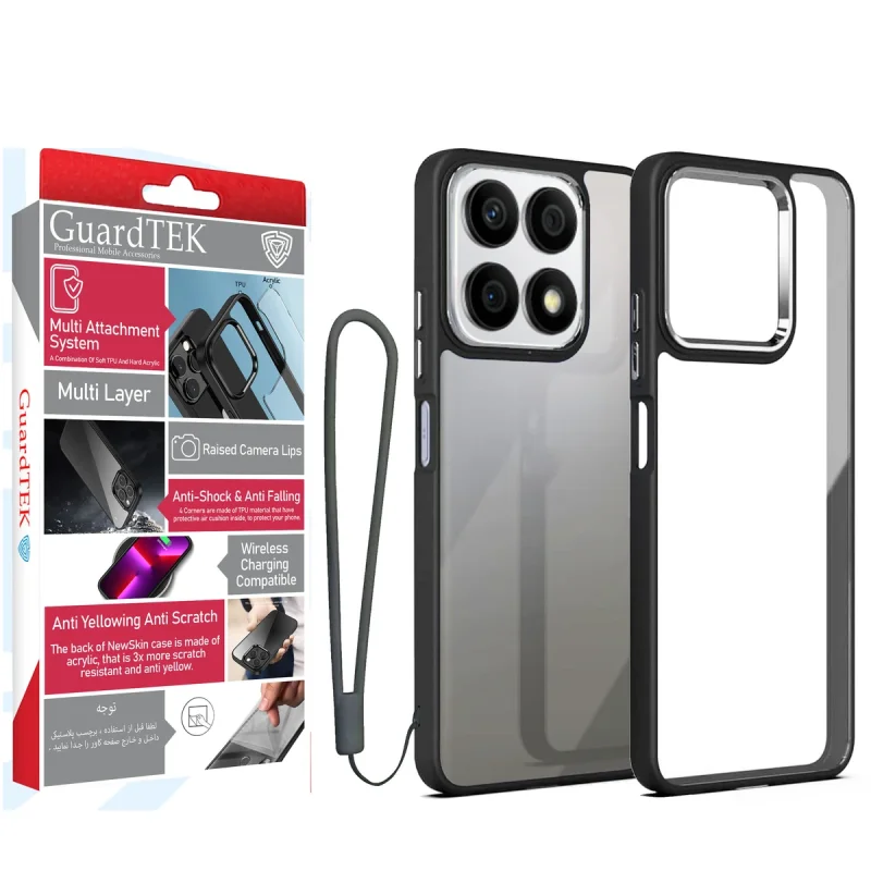 کاور گاردتک مدل New Skin Strap مناسب برای گوشی موبایل آنر Honor X8a به همراه بند
