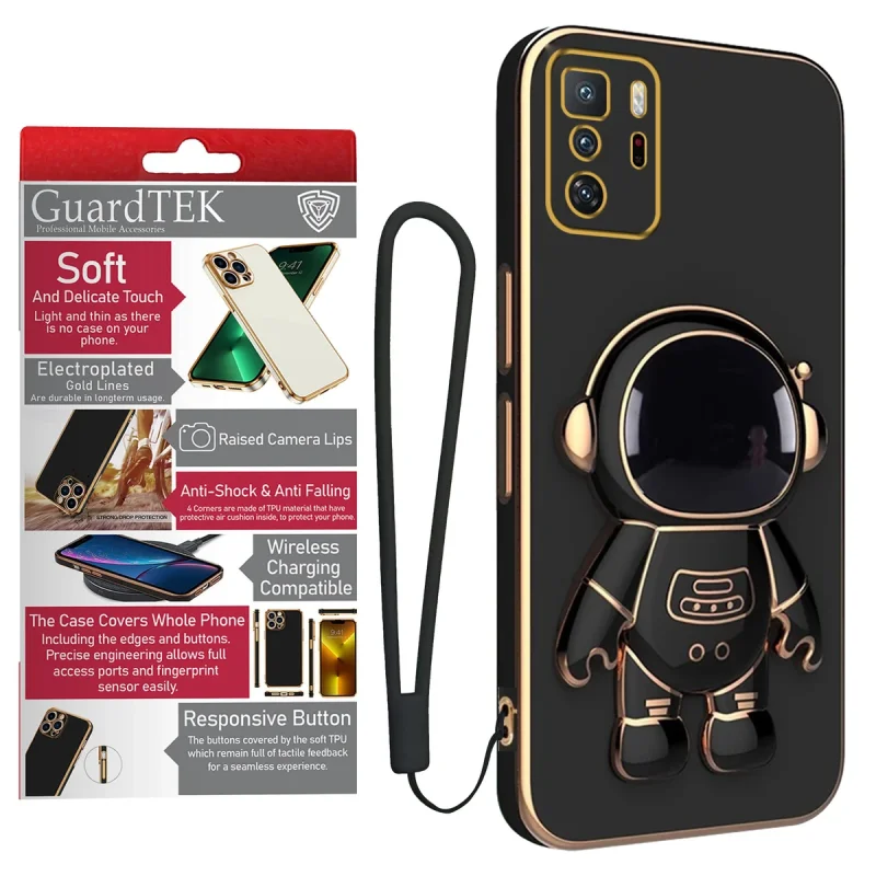 کاور گاردتک آساک مدل Astronaut Strap مناسب برای گوشی موبایل شیائومی Poco X3 GT به همراه بندآویز