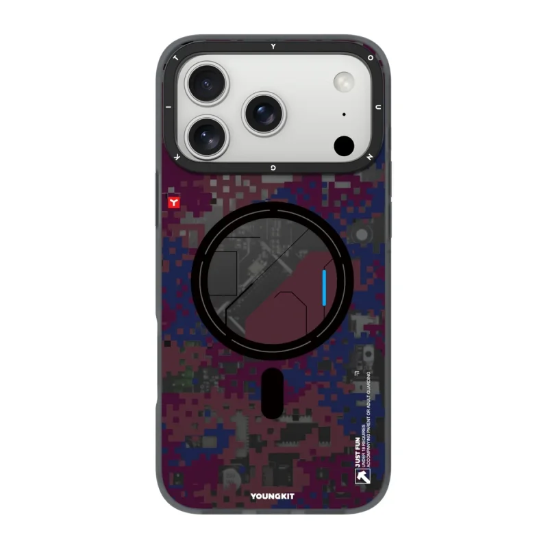 کاور یانگ کیت مدل Camouflage Circuit MagSafe مناسب برای گوشی موبایل اپل iphone 18 promax/17 promax