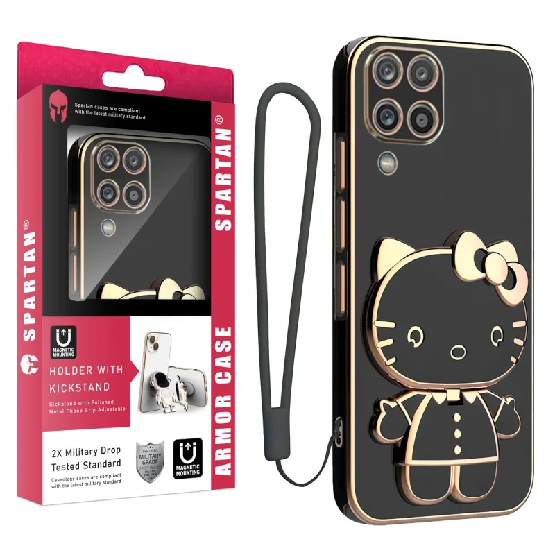 کاور اسپارتان مدل Kitty Strap مناسب برای گوشی موبایل سامسونگ Galaxy A12