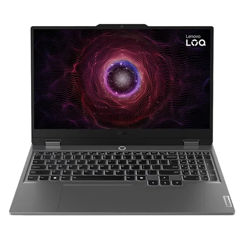 لپ‌تاپ لنوو مدل LOQ 15ARP9 با پردازنده Ryzen 5-7235HS و گرافیک RTX3050 6GB، رم DDR5 12GB با فرکانس 4800MHz، حافظه SSD با ظرفیت 1TB، نمایشگر 15.6 اینچ IPS با وضوح Full HD و نرخ به‌روزرسانی 144Hz، دارای نور پس‌زمینه کیبورد، کاستوم شده