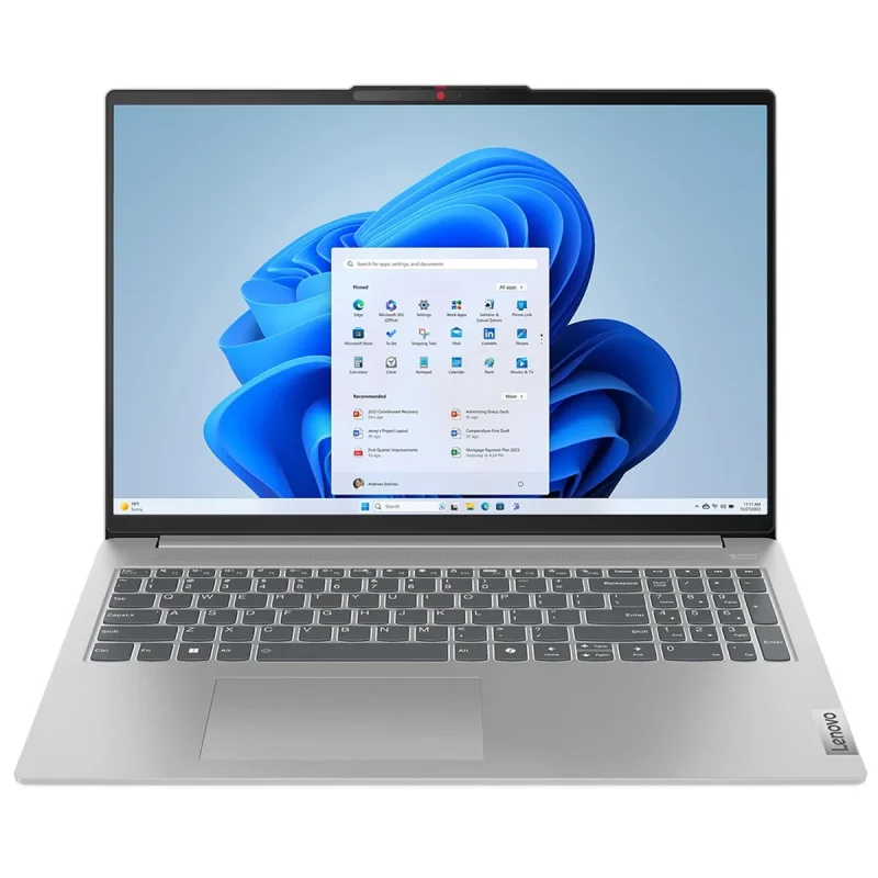 لپ تاپ 16 اینچی لنوو مدل IdeaPad Slim 5 16IRU9-Core 7 150U-16GB LPDDR5X 5200MHz-512GB SSD-IPS 60Hz-Backlit-Fingerprint-W