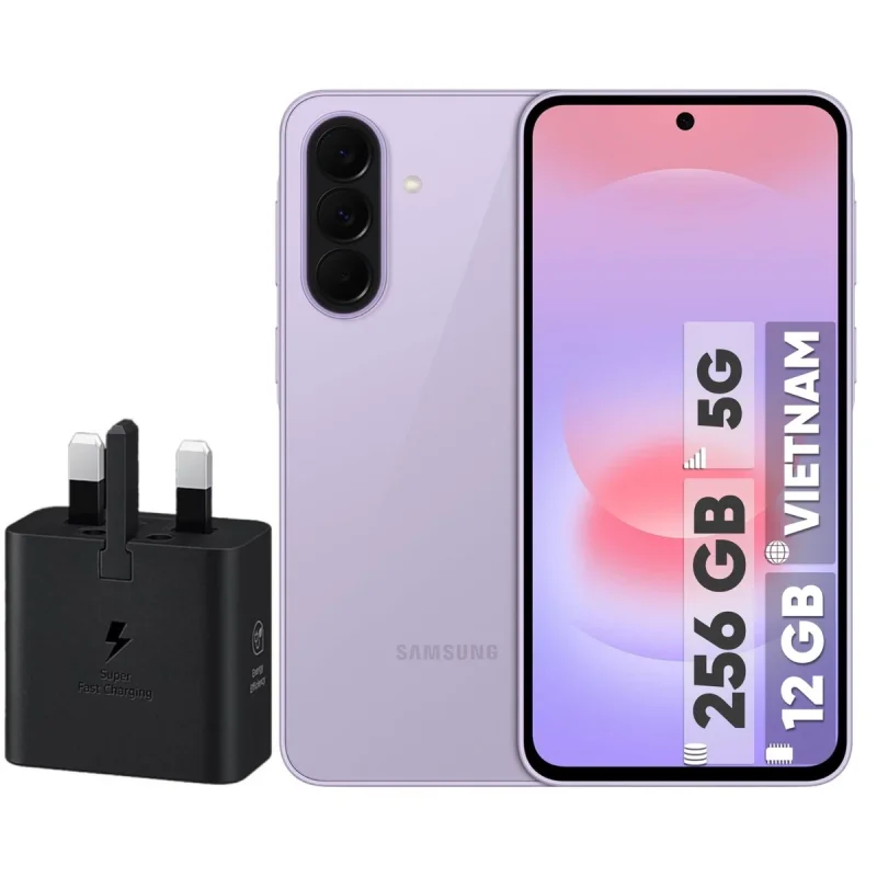 گوشی موبایل سامسونگ مدل Galaxy A37 دو سیم‌کارت ظرفیت 256 گیگابایت و رم 12 گیگابایت - به همراه شارژر 25 وات سامسونگ