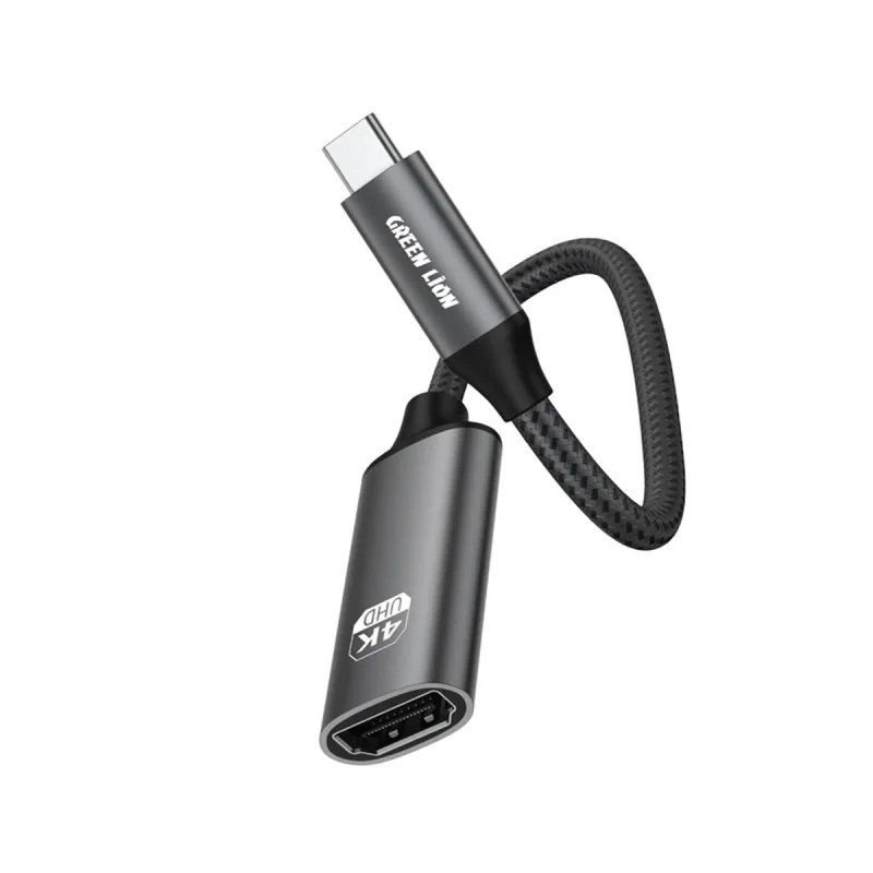 کابل تبدیل USB-C به HDMI گرین لاین مدل GN4KCTHDMIBK