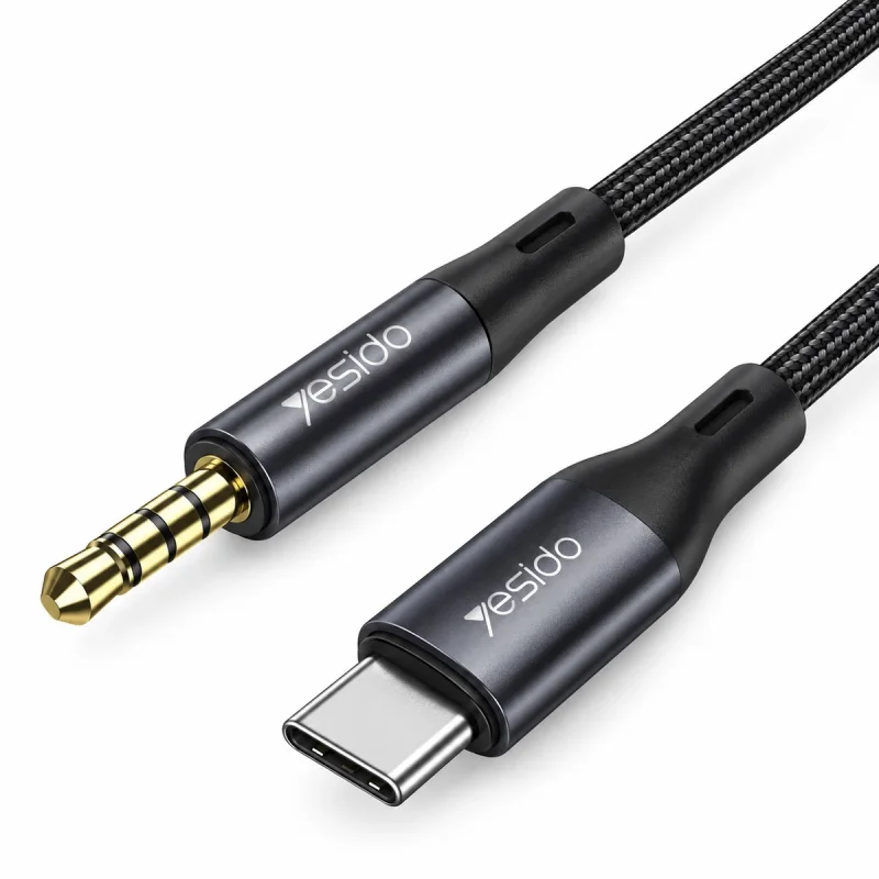 کابل تبدیل USB-C به AUX یسیدو مدل YAU42 طول 1 متر