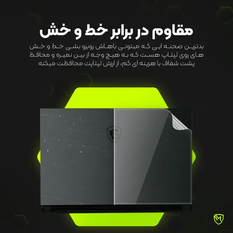 محافظ پشت شفاف لپ تاپ مولتی نانو مدل X-F1T مناسب برای لپ تاپ دل Inspiron 14 7405 14 inch 2020