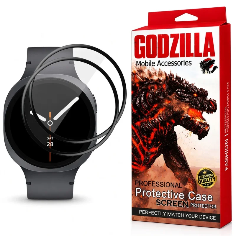 محافظ صفحه نمایش گودزیلا مدل G-PMMA مناسب برای ساعت هوشمند سامسونگ Galaxy Watch 8 44mm بسته 2 عددی