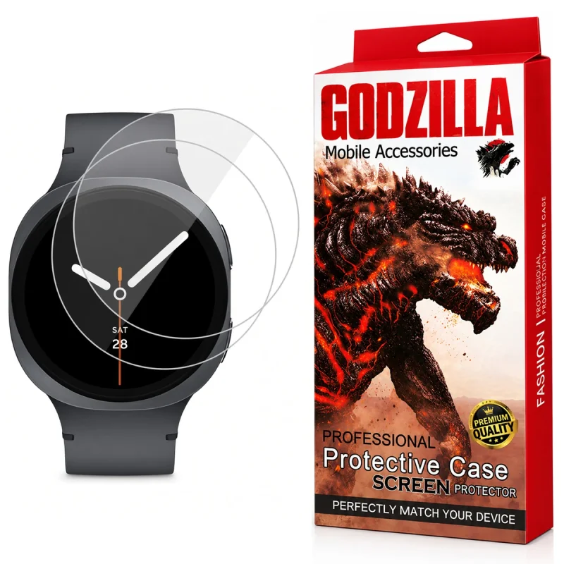 محافظ صفحه نمایش شیشه ای سامسونگ مدل G-Glass مناسب برای ساعت هوشمند سامسونگ Galaxy Watch 8 40mm بسته 2 عددی