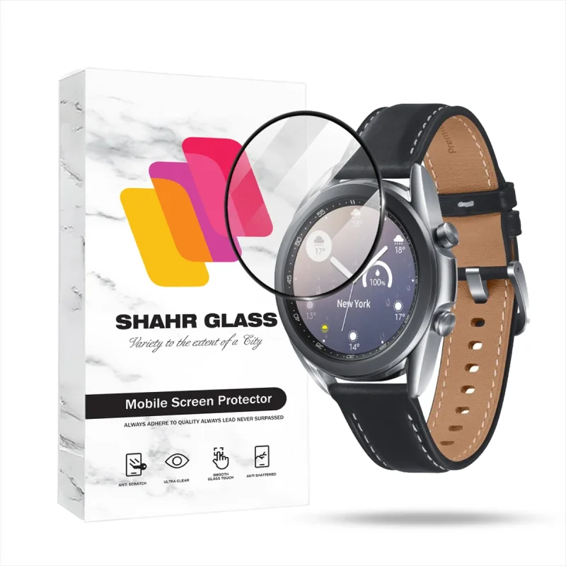 محافظ صفحه نمایش شهر گلس مدل PMMWSH مناسب برای ساعت هوشمند سامسونگ Galaxy Watch 3 45mm