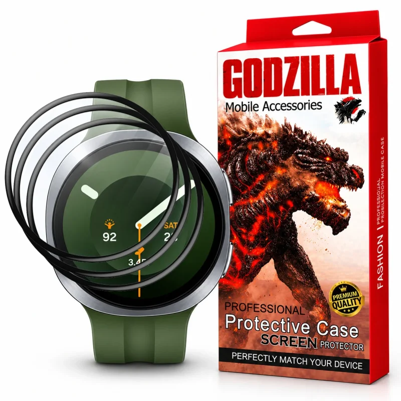 محافظ صفحه نمایش گودزیلا مدل G-PMMA مناسب برای ساعت هوشمند سامسونگ Galaxy Watch 9 44mm بسته 3 عددی