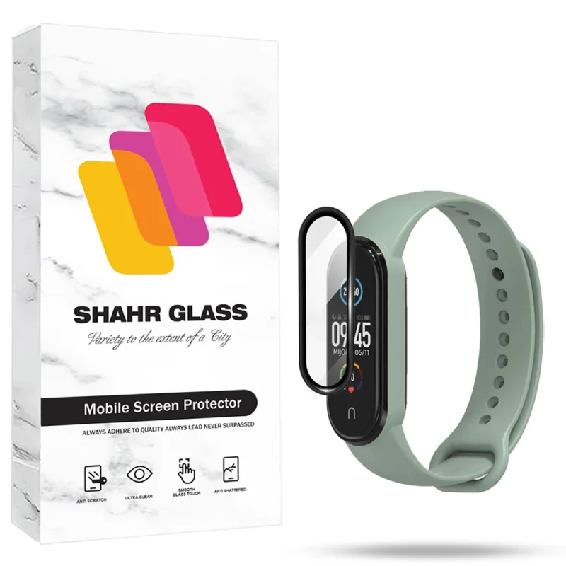 محافظ صفحه نمایش شهر گلس مدل PMMS20 مناسب برای ساعت هوشمند شیائومی Mi Band 5