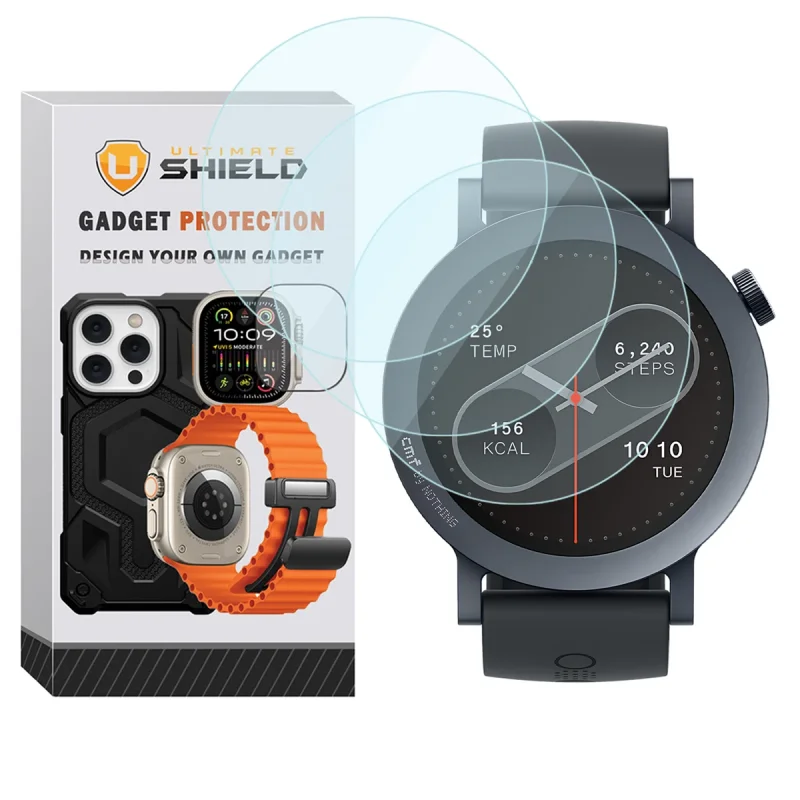 محافظ صفحه نمایش آلتیمیت شیلد مدل SH-UL مناسب برای ساعت هوشمند ناتینگ CMF Watch 2 Pro بسته سه عددی