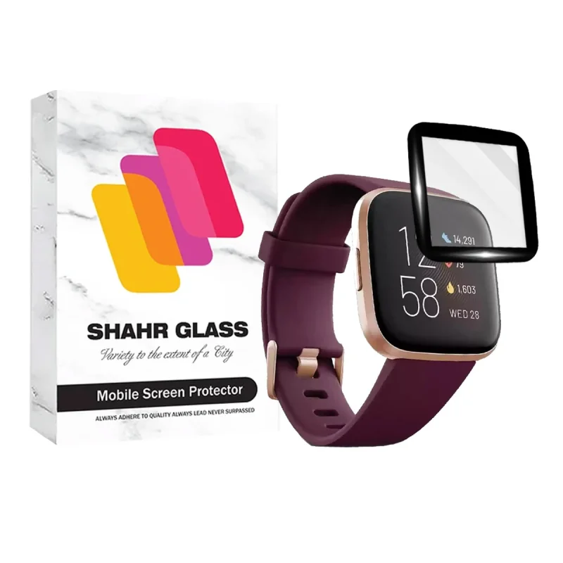 محافظ صفحه نمایش شهر گلس مدل PMMAWSH مناسب برای ساعت هوشمند فیت بیت Versa 2