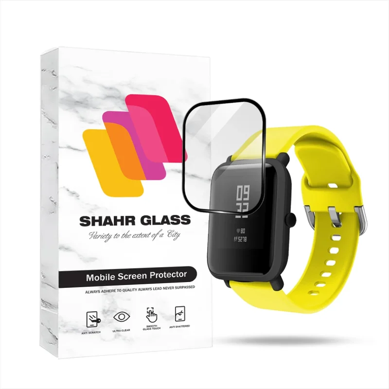 محافظ صفحه نمایش شهر گلس مدل PMMWSH مناسب برای ساعت هوشمند امیزفیت Bip Lite