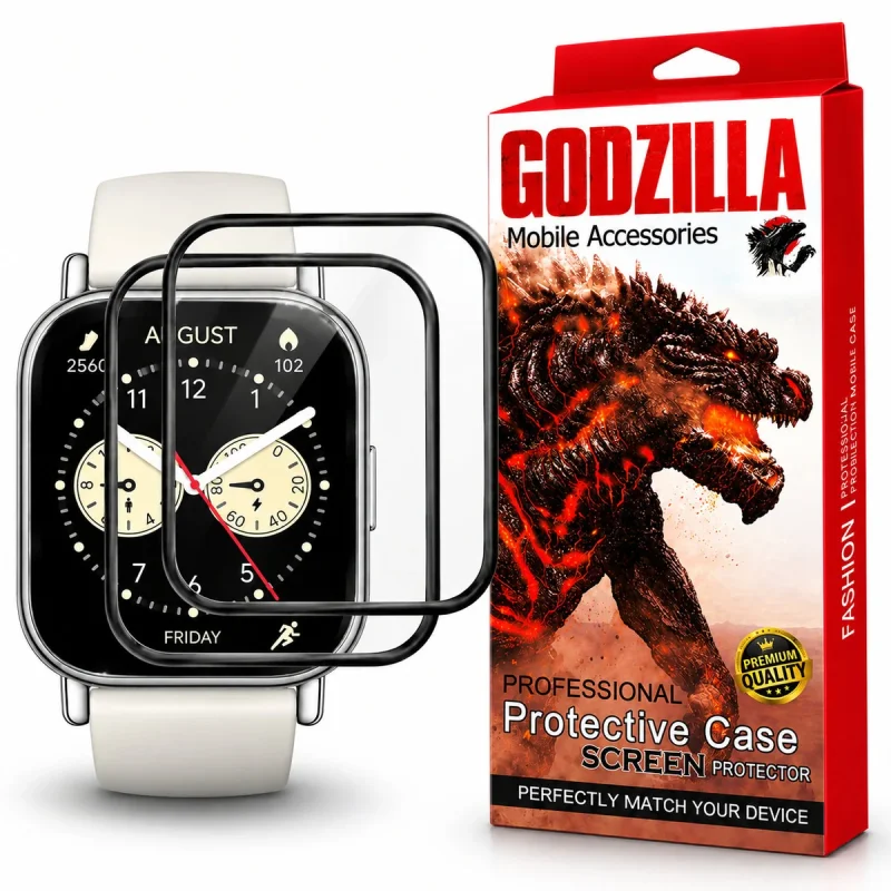 محافظ صفحه نمایش گودزیلا مدل G-PMMA مناسب برای ساعت هوشمند شیائومی Redmi Watch 5 Lite بسته 2 عددی