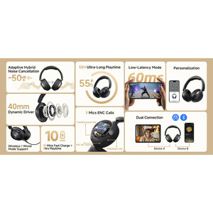 هدفون بلوتوثی کیو سی وای مدل H3 Pro