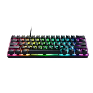 کیبورد گیمینگ ریزر مدل Huntsman Mini، سوییچ مکانیکال Optical بنفش، Tenkeyless، نورپردازی RGB