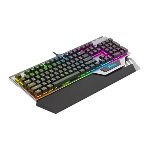 کیبورد گیمینگ گرین مدل GK803-RGB، مکانیکال سوییچ آبی، Full-Size، نورپردازی RGB