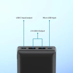 پاوربانک فیلیپس مدل DLP7721C ظرفیت 20000 میلی آمپر ساعت