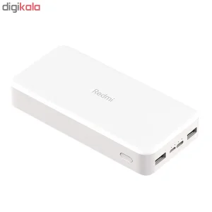 پاوربانک 18 وات شیائومی مدل Redmi  ظرفیت 20000 میلی‌آمپرساعت