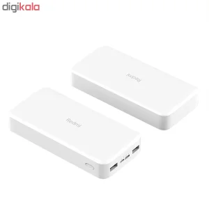 پاوربانک 18 وات شیائومی مدل Redmi  ظرفیت 20000 میلی‌آمپرساعت