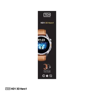 ساعت هوشمند تی سی اچ مدل TCH HD1 3D Hero1 دارای قابلیت های کنترل موسیقی (Music Player)، قابلیت مکالمه از طریق بلوتوث، پشتیبانی از زبان فارسی در منو و سیستم‌عامل، قابلیت تغییر طرح ساعت یا تم بند چرم مصنوعی