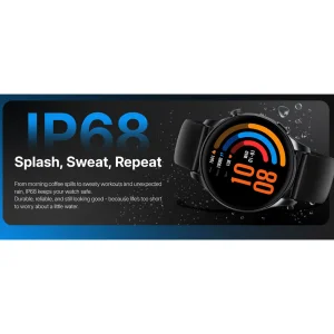ساعت هوشمند 46 میلی‌متری گلوریمی مدل GC Round با بند سیلیکونی