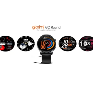 ساعت هوشمند 46 میلی‌متری گلوریمی مدل GC Round با بند سیلیکونی