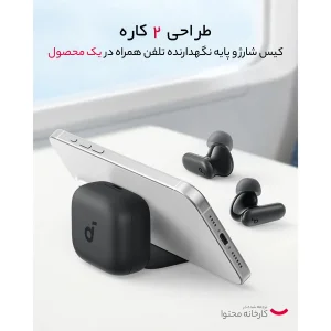 هدفون بلوتوثی انکر مدل R50i NC با حذف نویز فعال (ANC)، درگاه شارژ USB Type-C، باتری قابل شارژ تا 45 ساعت، مقاوم در برابر پاشش آب و گرد و غبار