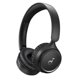 هدفون بلوتوثی انکر مدل Soundcore H30i بدون قابلیت نویز کنسلینگ، درگاه شارژ USB Type-C، دارای میکروفون داخلی با کیفیت بالا، مجهز به فناوری BassUp، مقاومت در برابر رطوبت و عرق