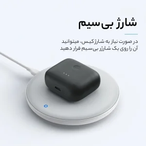 هدفون بلوتوثی انکر مدل SoundCore Liberty Air 2 بدون قابلیت نویز کنسلینگ، درگاه شارژ USB Type-C، دارای کنترل لمسی، مقاوم در برابر رطوبت و عرق