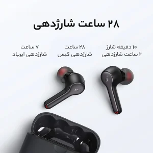 هدفون بلوتوثی انکر مدل SoundCore Liberty Air 2 بدون قابلیت نویز کنسلینگ، درگاه شارژ USB Type-C، دارای کنترل لمسی، مقاوم در برابر رطوبت و عرق
