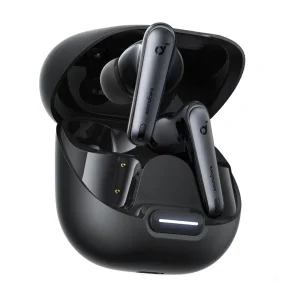 هدفون بلوتوثی انکر مدل Soundcore Liberty 4 NC با نویز کنسلینگ فعال (ANC)، درگاه شارژ USB Type-C، پشتیبانی از فرمان لمسی، مقاوم در برابر پاشش آب