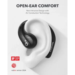 هدفون بلوتوثی انکر مدل AeroFit Pro A3871 بدون قابلیت نویز کنسلینگ، درگاه شارژ USB Type-C، مقاومت در برابر رطوبت و عرق