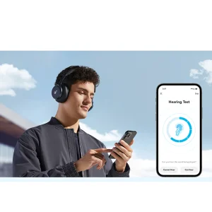 هدفون بی‌سیم انکر مدل Space One با نویز کنسلینگ فعال (ANC)، درگاه شارژ USB Type-C، مقاوم در برابر رطوبت و عرق