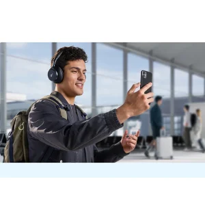 هدفون بی‌سیم انکر مدل Space One با نویز کنسلینگ فعال (ANC)، درگاه شارژ USB Type-C، مقاوم در برابر رطوبت و عرق