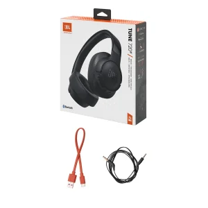 هدفون بلوتوثی جی بی ال مدل Tune 720BT با نویز کنسلینگ میکروفون (ENC)، درگاه شارژ USB Type-C، با قابلیت اتصال به چند دستگاه، دارای طراحی تاشو، قابلیت شارژ سریع، اتصال به صورت بی سیم و ‌، مقاوم در برابر رطوبت و عرق