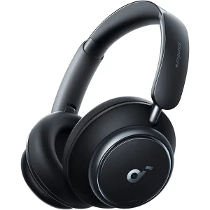 هدفون بلوتوثی برند انکر مدل Soundcore Space Q45 A3040 با نویز کنسلینگ فعال (ANC)، درگاه شارژ USB Type-C، پشتیبانی از شارژ سریع، دارای فناوری نویز کنسلینگ هوشمند سه‌حالته، مقاوم در برابر رطوبت و عرق
