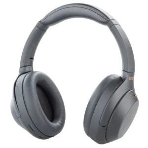 هدفون بلوتوثی سونی مدل WH-1000XM4 با نویز کنسلینگ فعال (ANC)، نویزکنسلینگ میکروفون (ENC)، درگاه شارژ USB Type-C، دارای میکروفون داخلی با کیفیت بالا، مقاوم در برابر رطوبت و عرق
