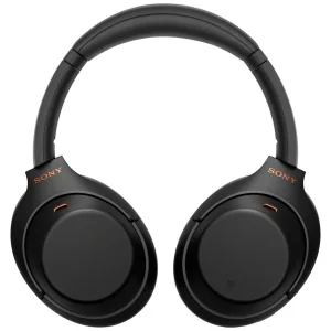هدفون بلوتوثی سونی مدل WH-1000XM4 با نویز کنسلینگ فعال (ANC)، نویزکنسلینگ میکروفون (ENC)، درگاه شارژ USB Type-C، دارای میکروفون داخلی با کیفیت بالا، مقاوم در برابر رطوبت و عرق