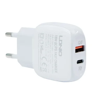 شارژر دیواری الدینیو مدل A2313C به همراه کابل تبدیل USB-C