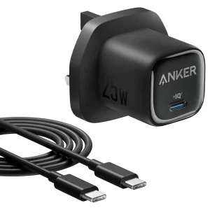 شارژر دیواری 25 وات انکر مدل A2656 به همراه کابل USB-C به طول 1.5 متر