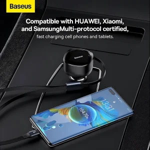 شارژر فندکی 33 وات بیسوس مدل B-ExpansionC به همراه کابل USB-C
