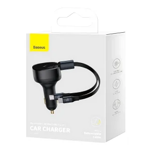 شارژر فندکی 33 وات بیسوس مدل B-ExpansionC به همراه کابل USB-C