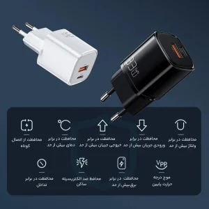 شارژر دیواری 33 وات مک دودو مدل GaN PD