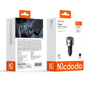شارژر فندکی 130 وات 3 پورت مک دودو مدل CC-319