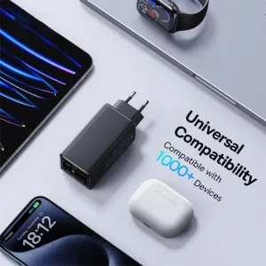 شارژر دیواری 100 وات 4 پورت بیسوس مدل GaN6 Pro به همراه کابل USB-C به USB-C