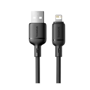 کابل تبدیل USB-A به لایتنینگ بیسوس مدل Silky P10377702113-01 طول 2 متر